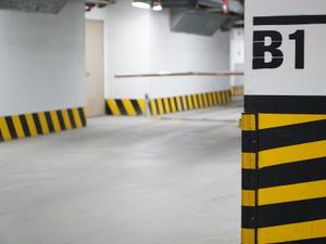 Parking Structures Columns and Safety Striping